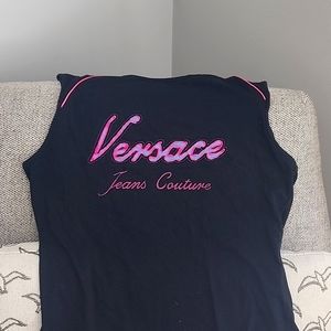 Versace sleeveless top!